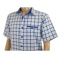 thumbnail image 5 of Men 2pc Walking Leisure Suit Short Sleeves By DREAMS Fancy 283-11 Royal Blue, 5 of 9