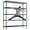 5-Tier Black-46"W x 72" H x 18" D, variant on UBesGoo 5-Tier Steel Shelving Unit with Wheels, 46"W Storage Shelving Rack, Heavy Duty Adjustable Wire Shelf, 46"W x 72" H x 18" D