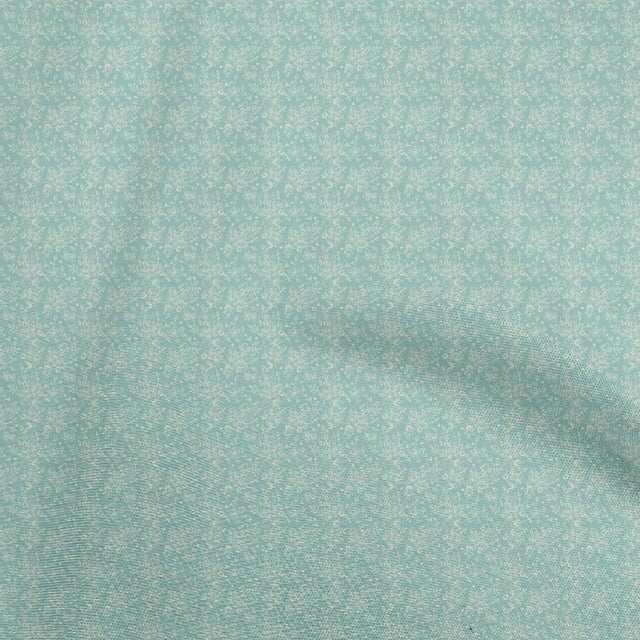 oneOone Cotton Cambric Light Blue Fabric Toile Sewing Material Print Fabric By The Yard 42 Inch Wide