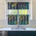 thumbnail image 3 of Tropical Palm Tree Window Curtains for Kitchen, 3 Piece Polyester Set 27.5x24 Inch with Valance and Tier Panels for Island Feel, 3 of 6