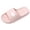 Pink, variant on Slippers for Women Men Cute Bear Cloud Slides Grid Cushioned EVA Open Toe Bedroom Spa House Shoes Water Shower Sandals