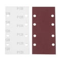 thumbnail image 4 of 50 Pcs Sanding Pads,Sanding Paper Hook and Loop Sand Sheet 93X185mm Punched 8 Holes Grits 40/60/80/120, 4 of 5