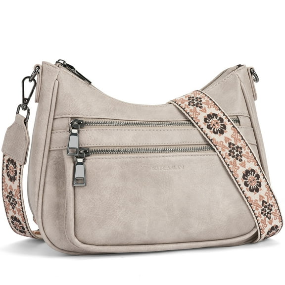 Small Crossbody Bag for Women, Cell Phone Purse Womens Shoulder Handbags Wallet Purse with Credit Card Slots Adjustable Guitar Strap