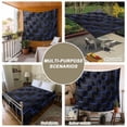 thumbnail image 6 of Blue Black Cubes Tapestry for Bedroom Wall Hanging Tapestry, Modern Geometric Abstract Art Ceiling Backdrop Tapestries Poster Blanket Wall Decor for Teens Room Living Room Dorm 51" x 59", 6 of 8