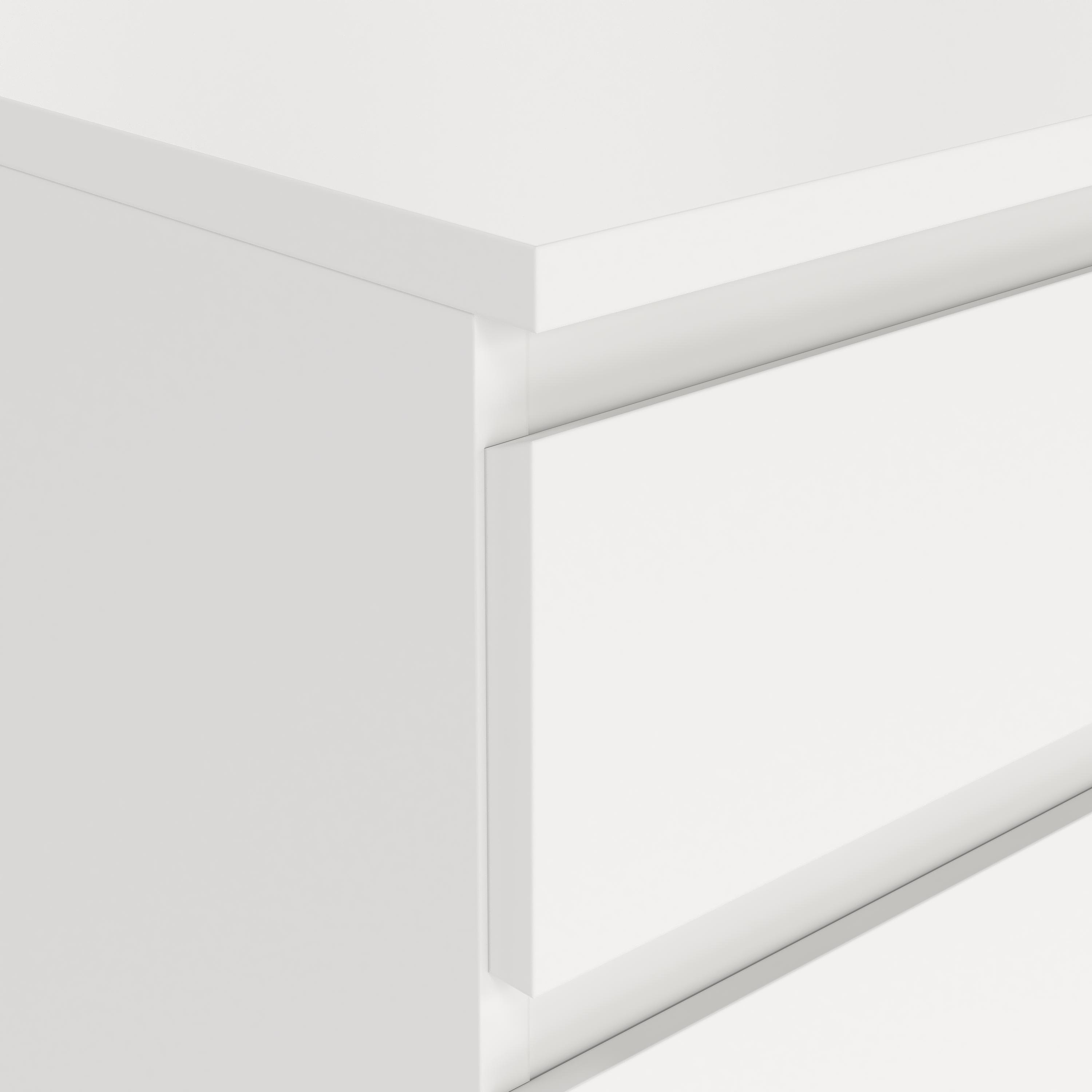 Tvilum Aurora 2 Drawer White Nightstand - Set of 2
