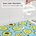thumbnail image 6 of Daiia Design Name Dish Drying Mat For Kitchen Counter Microfiber Absorbent Leaves Dish Draining Mat Reusable Washable Large 18"X24", 6 of 9