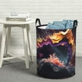 thumbnail image 7 of KLL Explosive Fluid Splash Art Waterproof Foldable Laundry Hamper Bucket with Handles for Storage Bin,Kids Room,Home Organizer (Medium ), 7 of 7