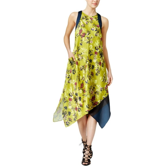 Rachel Rachel Roy Womens Scarf Dress Asymmetrical Party Dress
