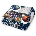 thumbnail image 6 of Football City Classic Throw Blanket, Football Team Fan Gifts, Soft Fleece Flannel Throw Blanket 60"X 50" Style2, 6 of 6