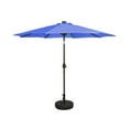 thumbnail image 3 of Polytrends 9' Solar Lighted Patio Umbrella with Bronze Base Royal Blue, 3 of 5