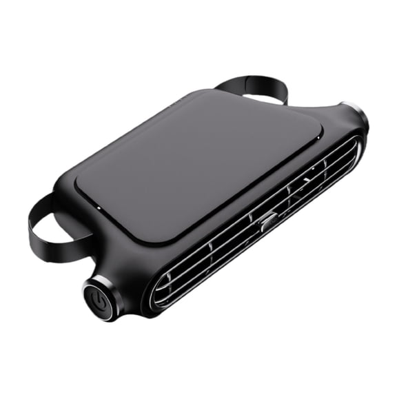 FashionCha Auto Seat Fan for Backseat Adjustable Air Outlet Camping Automotive Vehicle Kids Black