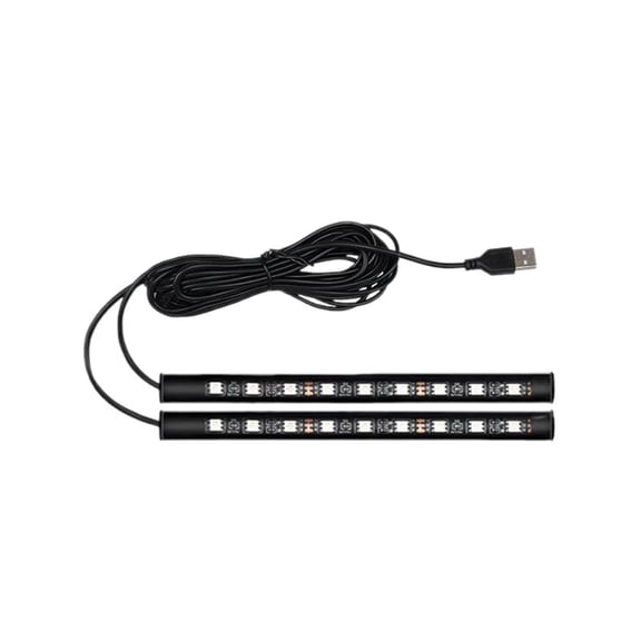 USB LED Car Interior Foot Light - 6.69 Inch Soft Glow Ambient Lamp for Vehicle Home Office Use