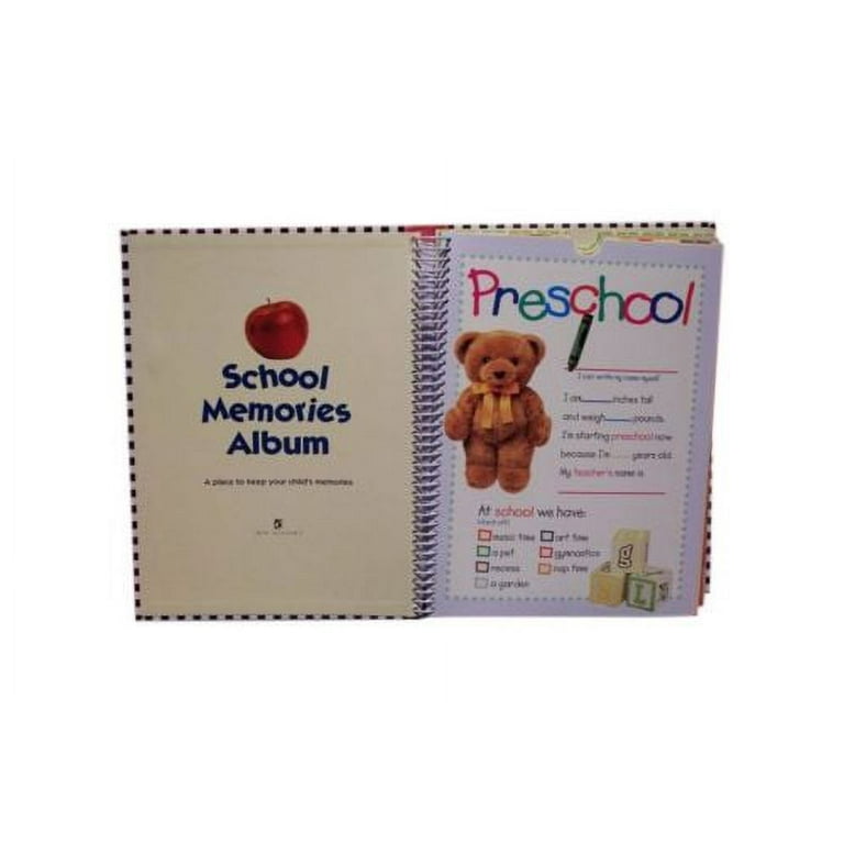deluxe school memories keepsake photo album scrapbook from preschool  through 12th grade 