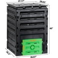 thumbnail image 5 of 120 Gallon (450L) BPA Free Garden Compost Bin - Easy Assembly, Aerating Outdoor Compost Box for Fast Fertile Soil Creation, 5 of 6