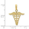 thumbnail image 4 of FJC Finejewelers 14k Yellow Gold Caduceus Charm, 4 of 4