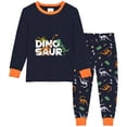 thumbnail image 2 of Rimyaw Boys Pajamas Sets Dinosaur 2-Piece Cotton Sleepwear Kids Long Casual Pjs Clothes 7T, 2 of 8