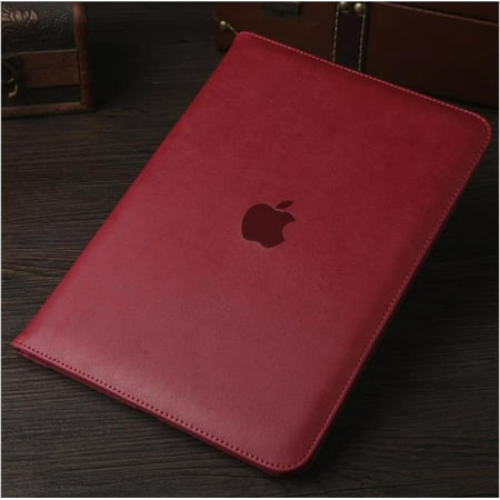 Hot Soft Leather Smart Stand Case Cover For iPad Air Pro & Mini 1 2 3 iPad 2 3 4,Khaki/Brown/Black/Blue/Rose (Best Leather Case For Ipad Pro 9.7)