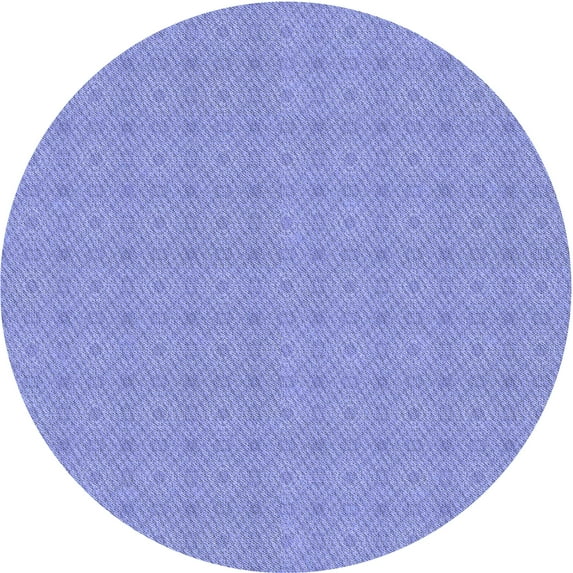Ahgly Company Machine Washable Indoor Round Transitional Light Slate Blue Area Rugs, 4' Round