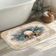 thumbnail image 4 of 1pc Sea Shells Absorbent Non-Slip Bathroom Thickened Flannel Rug Decor,Soft,Quick Drying,Suitable For Indoor/outdoor Use,Bathrooms,Bedrooms,Kitchens,Terrace,Laundry Rooms,16"x24", 4 of 7