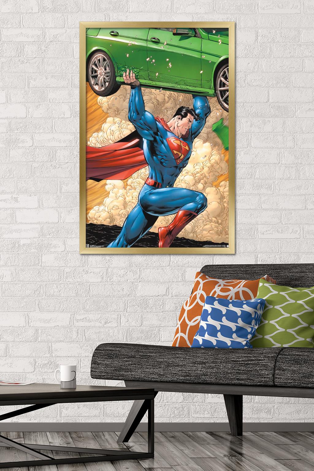 DC Comics - Superman - Car Wall Poster, 22.375" x 34", Framed