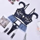 thumbnail image 3 of Gibobby Conjunto de lencería de encaje Conjunto de Liguero con Sujetador de Encaje, Lencería Elegante y Exquisita para Mujer para Noche de Bodas, Luna de Miel y Más(Azul, XG), 3 of 4