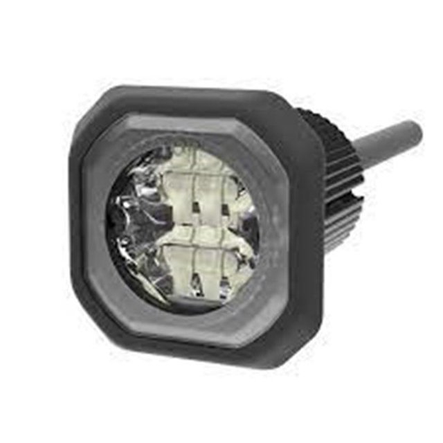 12-24VDC Ambre & Blanc Directionnel LED Couleur Unique Montage Affleurant, 69 Motifs Flash