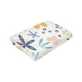 thumbnail image 3 of YFYANG Anti-Pilling Ultra-Soft Micro Fleece Cover Blanket for Bed Sofa, Floral Leaf Pattern Throw Blanket for All Seasons, 60"x50", 3 of 9