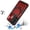 Red, variant on Phone Case for Galaxy S21 Ultra Magnetic Ring Stand Shockproof Hybrid Full Camera Slide Guard Anti Slip Heavy Duty Protective Armor Cover [Red]