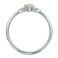 thumbnail image 4 of Birthstone Oval Ring with Shoulder Accents - Peridot (August), 4 of 5