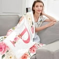 thumbnail image 5 of Initial P Blanket Gifts for Women, Monogrammed Gifts for Women, Unique Anniversary Wedding Birthday Gifts for Her, Cool Personalized Gifts for Women Blanket 50x60, 5 of 6