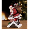 thumbnail image 2 of Napco 11 In Santa Claus In the Chimney Resin Stoneware Decorative Figurine, 2 of 2