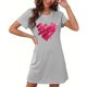 thumbnail image 1 of Camisón corto de mujer, vestido de largo medio con estampado de moda, camisón corto extragrande de mujer, camisón de manga corta con estampado de pecho a la moda, camisón de mujer, 1 of 6