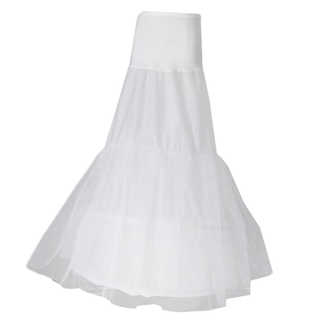 Methold Enagua nupcial Boda cola de pez Sirena Enagua Vestido de fiesta Crinolina pinturas