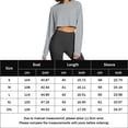 thumbnail image 2 of Sudadera Ombligo expuesto Casual Top cuello redondo Mujer Top de gran tamaño traje de calle con ajuste suelto Ygjytge Gris T S para Mujer, 2 of 6
