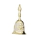 thumbnail image 4 of Campana de mano navideña, campana de llamada retro, campana de llamada de metal, campana de llamada de mesa de comedor, Blanco Dorado, 4 of 9