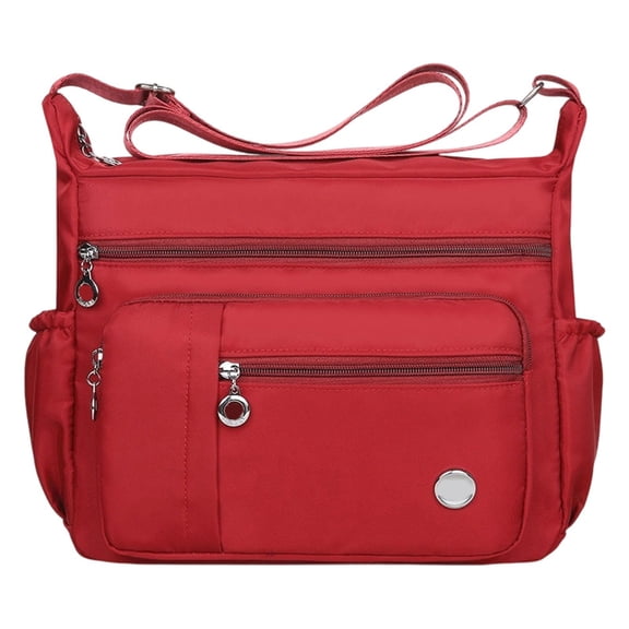 DGMIOCS Women Shoulder Handbag Roomy Multiple Pockets Bag Ladies Crossbody Purse Fashion Tote Top Handle Satchel Red