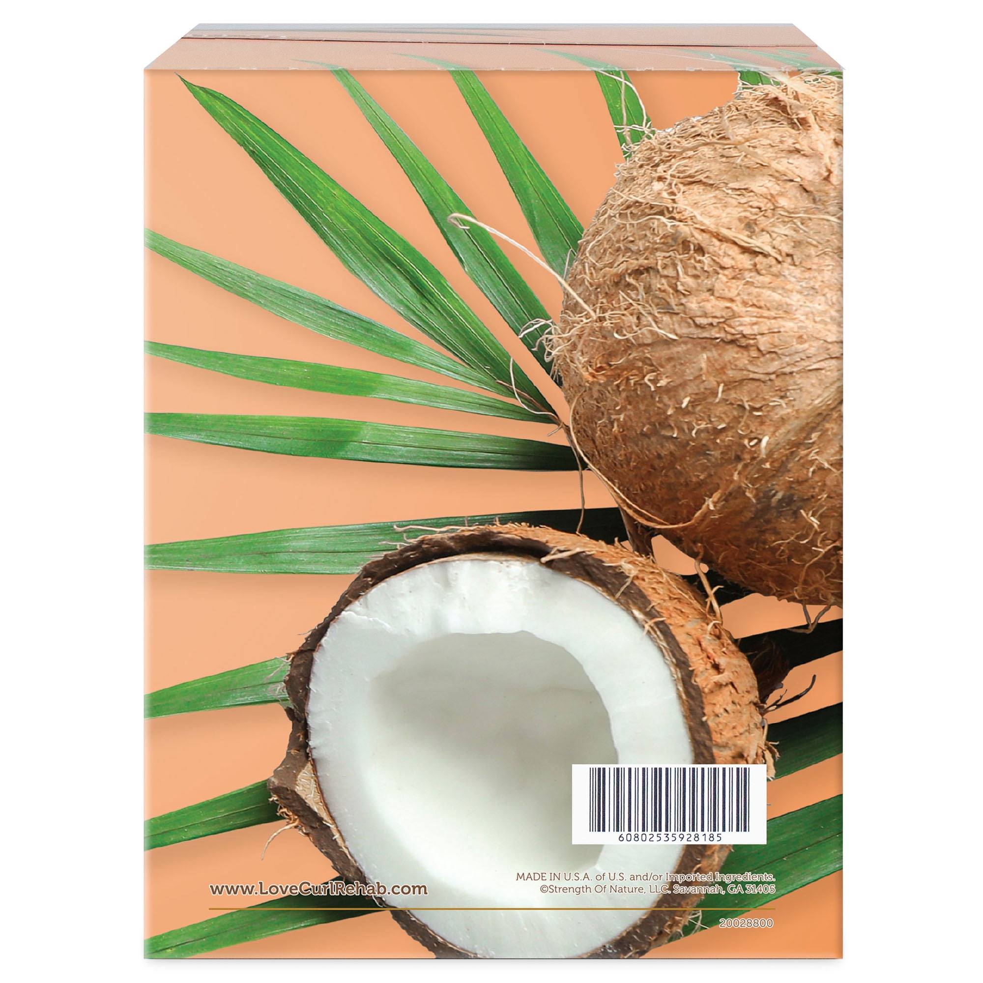 Curl Rehab: Dry Hair/Damage Repair Dual Treatment Packette - Coconut Milk & Avocado hydrating mask packette - 4.8 oz.