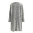 thumbnail image 5 of lcziwo Fuzzy Fleece Sweatshirts for Women Winter Warm Sherpa Pullover Cute Heart Print Casual Thermal Sweatshirt Loose Comfy Loungewear Tunic Tops with Pockets Gray M, 5 of 6