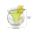 thumbnail image 3 of Whiskey Glasses with Ball Base Iced Bowl Double Wall Clear Martini Drinking Glasses for Margarita Cocktails WhiskeyL, 3 of 5