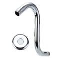 thumbnail image 1 of Ducha de cuello de ganso con curva en S y extensión de gran altura de acero de 8 pulgadas TFixol Brazo de ducha, 1 of 7