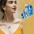 thumbnail image 2 of Guodhu Wish Stone Pendant Necklace with Crystal Birthstone Gold Plated/Silvertone Gift Jewelry, 2 of 3