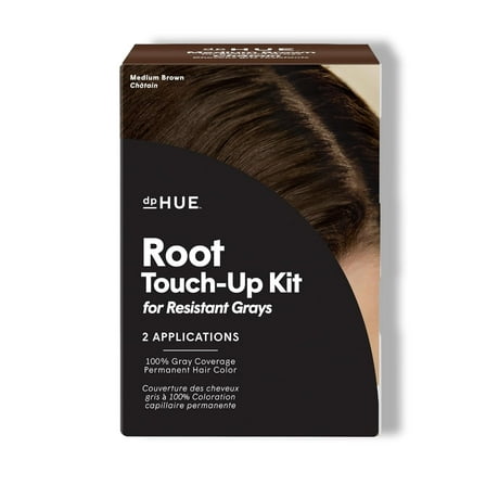 dpHUE Root Touch-Up Kit for Resistant Grays, Medium Brown