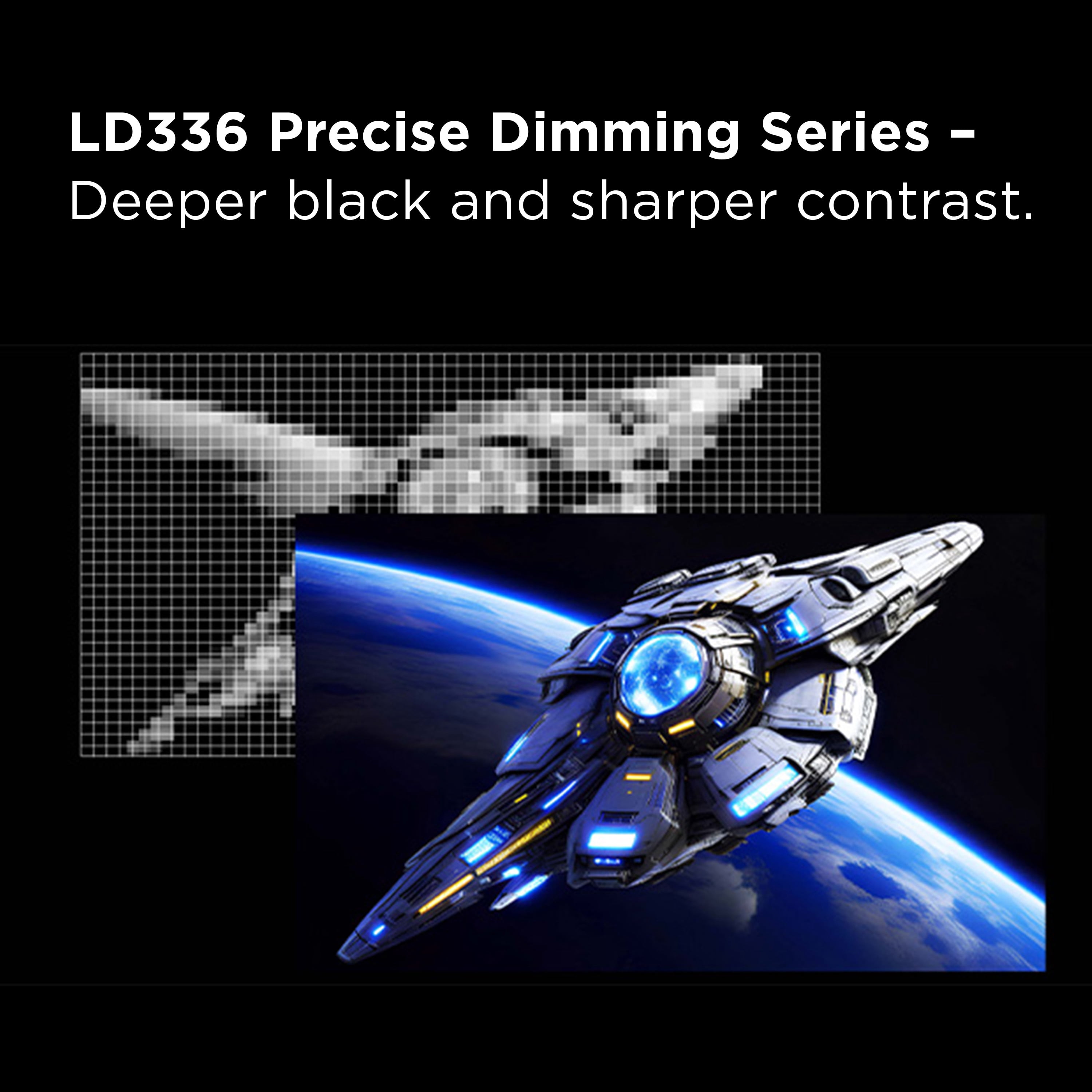 TCL 32” G64 Series QHD HDR QD-Mini LED Gaming Monitor, 180Hz Refresh Rate, LD336 Precise Dimming Series, HDR600 Brightness, 1ms, AMD FreeSync