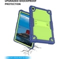 thumbnail image 6 of SOATUTO for Urao C107/Jeazans OC101/C107 10.1 Inch Tablet Case Hybrid Shockproof Cover with 2 pcs Screen Protector for HiGrace C107/ZOFYWNAS C107/Freeski C107/Pswarfd 10.1" Tablet (Navy Green/Blue), 6 of 8