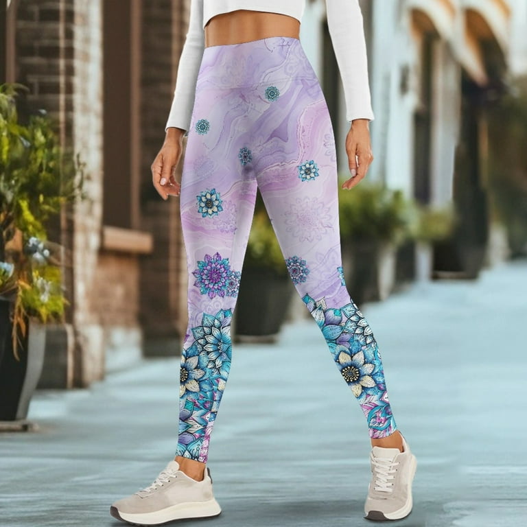 COEQINE Women Elastic Yoga Pants with Pockets Buttery Soft Tummy