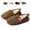 Coffee, variant on BERANMEY Soft Memory Foam Slippers for Women and Men, Fuzzy Curly Fur House Slippers with Non-Slip Rubber Sole, Cozy Indoor Closed Back Home Shoes for Family