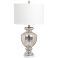 thumbnail image 4 of SAFAVIEH Morocco 27 in. H Solid Glam Glass Table Lamp, Silver/Ivory, Set of 2, 4 of 7