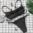 thumbnail image 5 of Plus size Swimsuits Women Bikini Set Swimwear Push-Up Padded Solid Bra Swimsuit Beachwear, 5 of 9