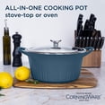thumbnail image 2 of Horno holandés CorningWare QuickHeat de aluminio fundido de 5.5 L con tapa, 2 of 6