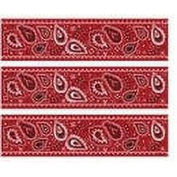 Red Bandana Edible Photo Image Cake Border Decoration